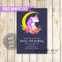 Free printable unicorn invitation for birthday or baby shower