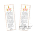 Unicorn pink bookmarks printable