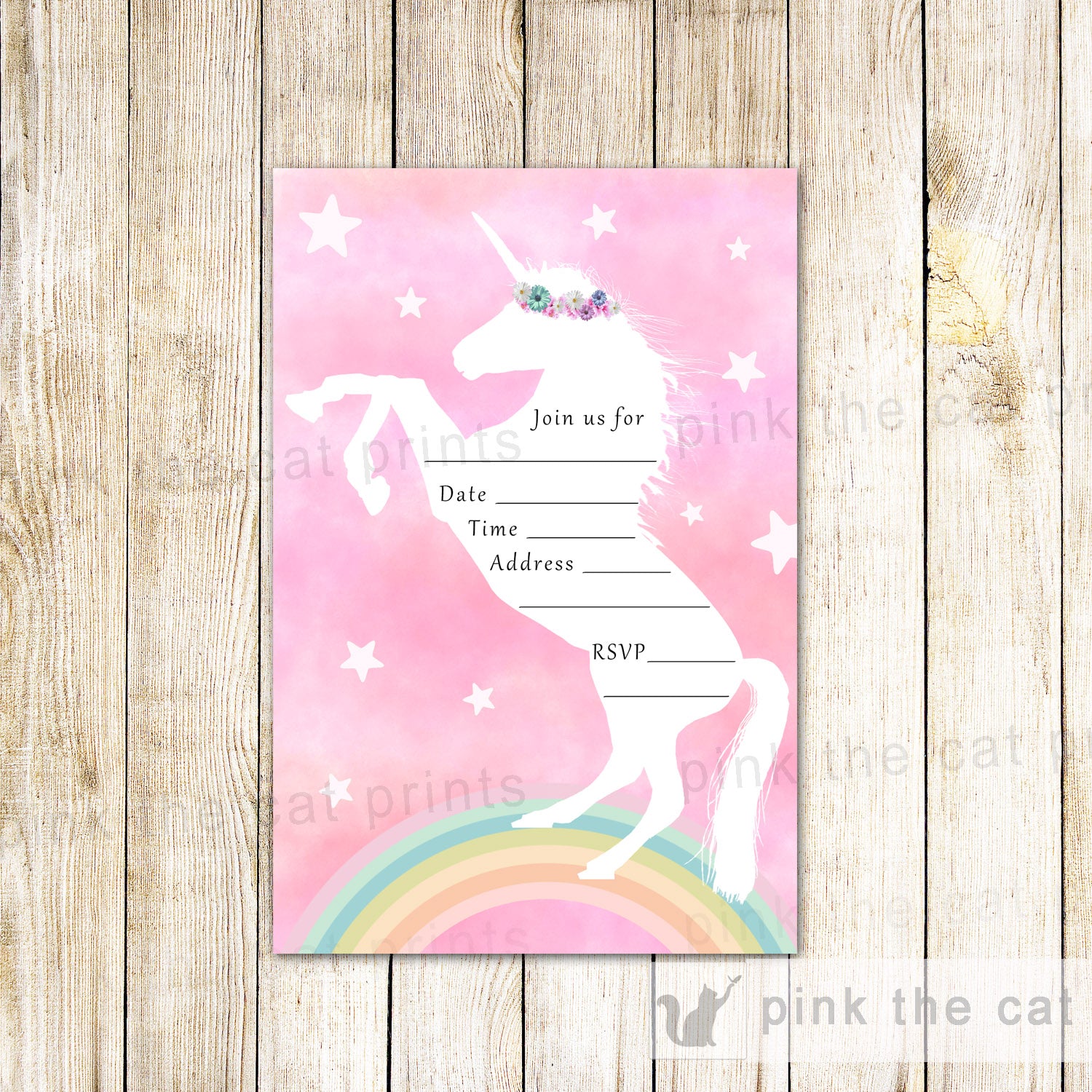 FREE UNICORN INVITATION