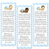 50 bookmarks boy vintage baby shower blue