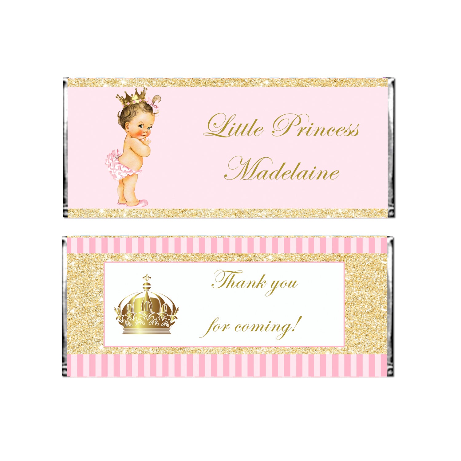 Candy bar wrappers princess vintage baby printable