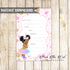 Unicorn Baby Invitation Fill In Blank Printable African American