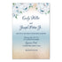 Gold Blue Invitations & RSVP Cards White Roses