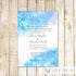 Wedding Invitation & RSVP Card Winter Watercolor