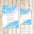 Wedding Invitation & RSVP Card Winter Watercolor