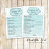 30 wishes for baby shower teal silver girl polka dots