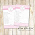 30 wishes for baby cards girl shower pink stripes