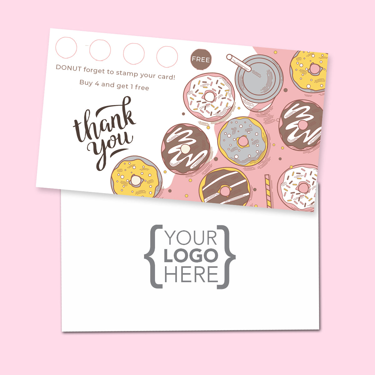 10% Sale Donuts & Sweets Stamp Card