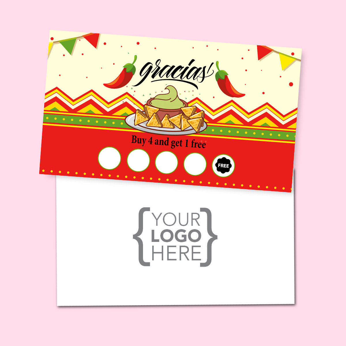 10% Sale Mexican Stamp Card