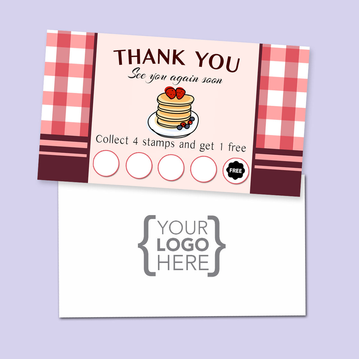 10% Sale Pancakes Stamp Card