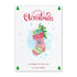 Christmas sock greeting card printable