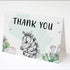 Mom and baby zebra watercolor invitation