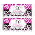 Candy bar wrappers adult birthday pink black printable